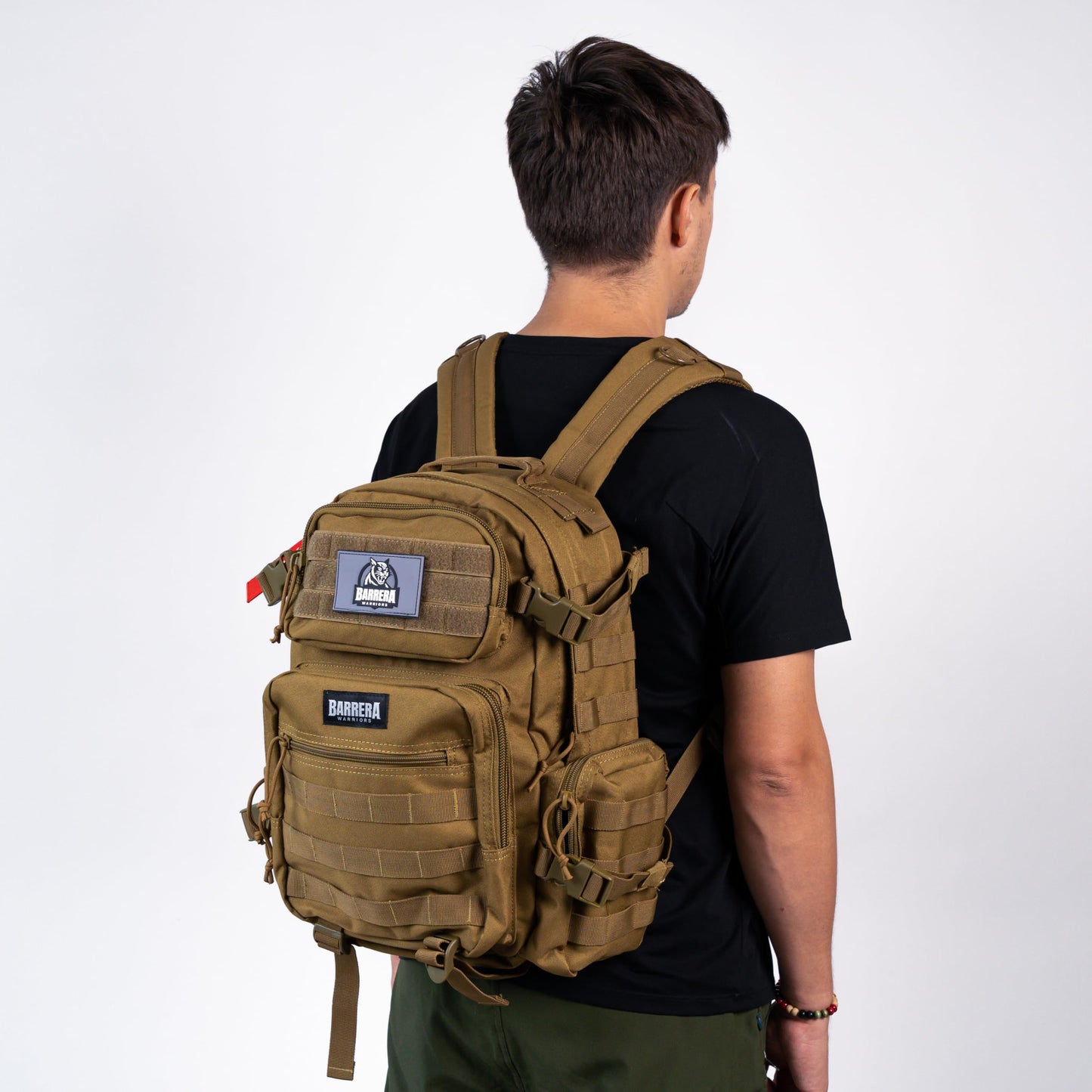 BARRERA warriors-Tactical Backpack .-Military Backpack-Tactical Backpack For Men-Molle Backpack-Tactical Laptop Backpack (COYOTE BROWN 25L)