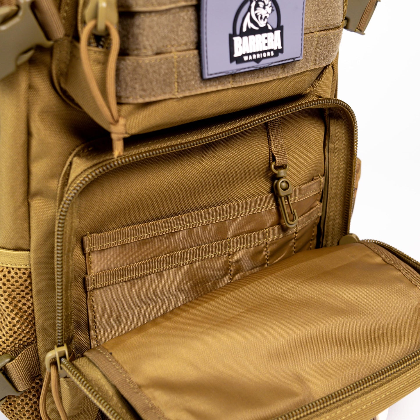 BARRERA warriors-Tactical Backpack .-Military Backpack-Tactical Backpack For Men-Molle Backpack-Tactical Laptop Backpack (COYOTE BROWN 25L)