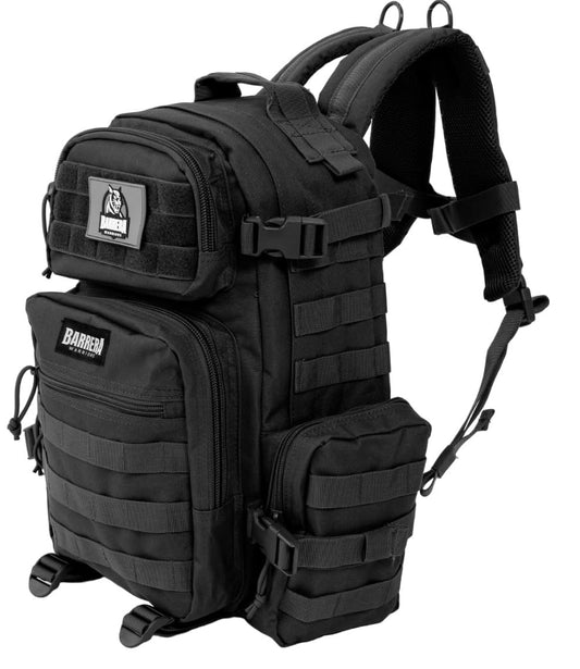 BARRERA warriors-Tactical Backpack .-Small Military Backpack-Tactical Backpack For Men-Molle Backpack-Tactical Laptop Backpack (BLACK 25L)