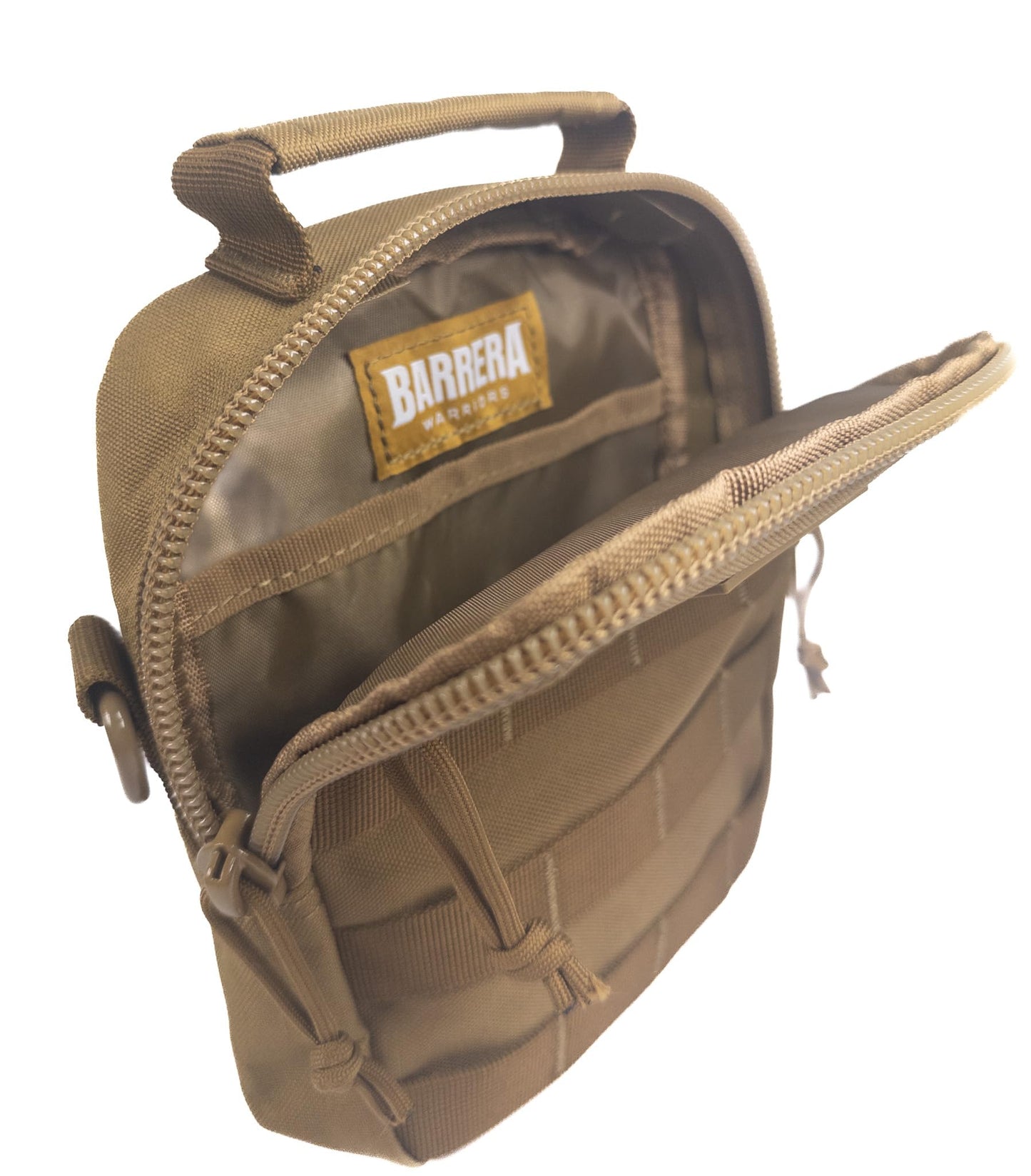 BARRERA warriors- Mini Crossbody bag for men, Handbag Adjustable Bag, Sling bag for men, tactical molle pouch (COYOTE BROWN, Small)